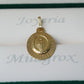 Dije virgen Milagrosa con diamantado en oro 18 quilates