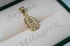 Dije silueta de la virgen de Guadalupe en oro 18 quilates