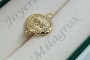 Herraje de la virgen de Guadalupe en oro 18 quilates