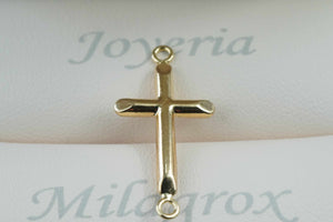 Herraje cruz en oro 18 quilates
