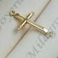 Herraje cruz en oro 18 quilates